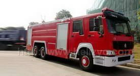 重汽豪濼雙橋泡沫消防車(chē)圖片